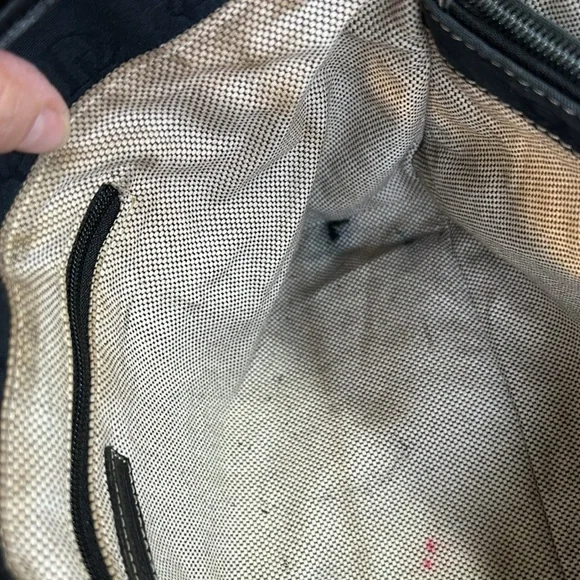 DOONEY & BOURKE SIGNATURE BLACK CANVAS SHOULDER HAND BAG TOTE #K1068110 - Picture 13 of 16